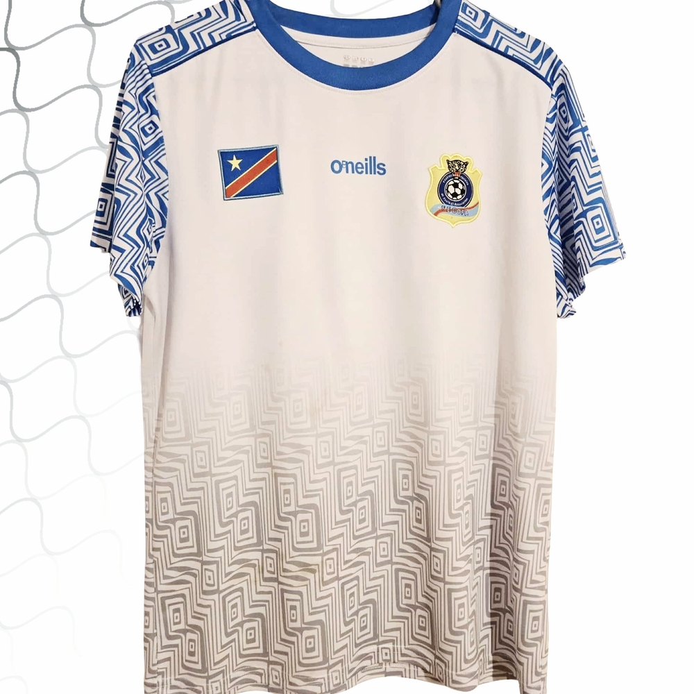 O'Neill White and Blue Geometric Men's Jersey